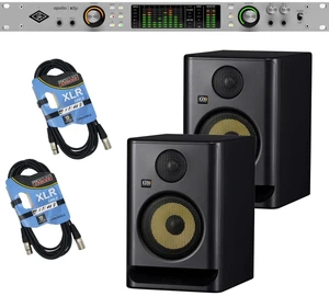 Universal Audio Apollo x8p Gen 2 Essentials+ 16x22 Thunderbolt Audio Interface - (2) KRK Rokit 5 G5 - (2) XLR Cables Bundle Universal Audio Apollo x8p Gen 2 Essentials+ 16x22 Thunderbolt Audio Interface - (2) KRK Rokit 5 G5 - (2) XLR Cables Bundle