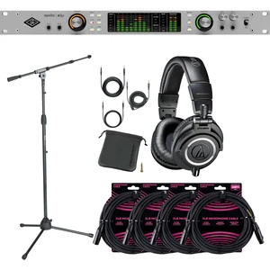 Universal Audio Apollo x8p Gen 2 Essentials+ 16x22 Thunderbolt Audio Interface - Audio Technica ATH-M50X - Gator GFW-MIC-2020 - (4) ErnieBall XLR Bundle Universal Audio Apollo x8p Gen 2 Essentials+ 16x22 Thunderbolt Audio Interface - Audio Technica ATH-M50X - Gator GFW-MIC-2020 - (4) ErnieBall XLR Bundle
