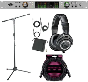 Universal Audio Apollo x8 with UAD Analog Classics Audio Interface - Audio Technica ATH-M50X - Gator GFW-MIC-2020 - ErnieBall XLR Bundle Universal Audio Apollo x8 with UAD Analog Classics Audio Interface - Audio Technica ATH-M50X - Gator GFW-MIC-2020 - ErnieBall XLR Bundle
