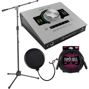 Universal Audio Apollo Twin X QUAD Gen 2 with UAD Analog Classics - Gator GFW-MIC-2020 - ErnieBall XLR 25FT - POP Filter Bundle Universal Audio Apollo Twin X QUAD Gen 2 with UAD Analog Classics - Gator GFW-MIC-2020 - ErnieBall XLR 25FT - POP Filter Bundle