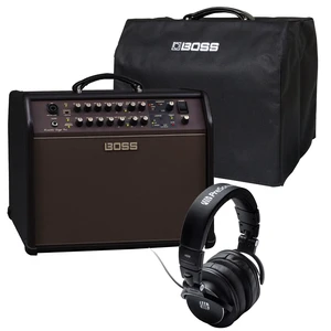 BOSS ACS Pro 120W Amplifier for Acoustic Guitar, Boss Singer Amp Cover, Presonus HD9 Headphones Bundle BOSS ACS Pro 120W Amplifier for Acoustic Guitar, Boss Singer Amp Cover, Presonus HD9 Headphones Bundle