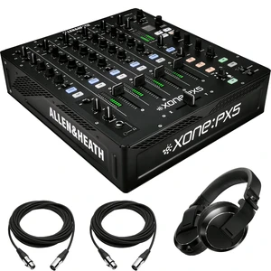 Allen & Heath XONE:PX5 - 4+1 Channel DJ Mixer with Soundcard + Pioneer DJ HDJ-X7 Professional Over-Ear DJ Headphones and Cables Allen & Heath XONE:PX5 - 4+1 Channel DJ Mixer with Soundcard + Pioneer DJ HDJ-X7 Professional Over-Ear DJ Headphones and Cables