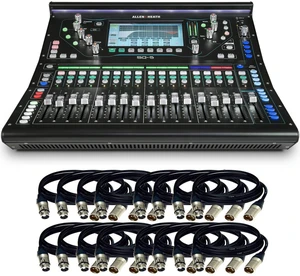 Allen & Heath SQ-5 48-Channel / 36-Bus Digital Mixer with 16+1 Motorized Faders + Free 16 XLR to XLR Cables 50FT Ea. Allen & Heath SQ-5 48-Channel / 36-Bus Digital Mixer with 16+1 Motorized Faders + Free 16 XLR to XLR Cables 50FT Ea.