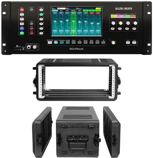 Allen & Heath SQ-Rack Digital Rackmount Mixer - 4U Rack Case Bundle Allen & Heath SQ-Rack Digital Rackmount Mixer - 4U Rack Case Bundle
