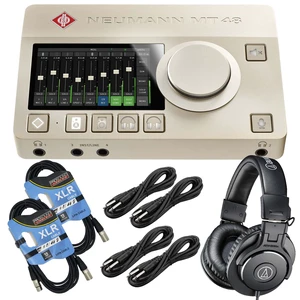 Neumann MT 48 USB-C Audio Interface, AT ATH-M30X, (2) XLR Cables, (4) 1/4 Cable Bundle Neumann MT 48 USB-C Audio Interface, AT ATH-M30X, (2) XLR Cables, (4) 1/4 Cable Bundle