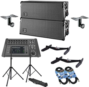 (2) DAS Event 210A Dual 10 Powered Line Array Speaker, PSG Audio DM-1608, (2) DAS AX-EV210, (2) DAS AXC-ZT, Speaker Stands Pair, (2) XLR Cables (2) DAS Event 210A Dual 10 Powered Line Array Speaker, PSG Audio DM-1608, (2) DAS AX-EV210, (2) DAS AXC-ZT, Speaker Stands Pair, (2) XLR Cables