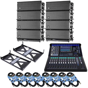 (8) DAS Event 208A Dual 8 Powered Line Array Speaker, (2) DAS AX-EV208, PSG AUDIO TQ-22 Digital Mixer, (8) XLR Cables Bundle (8) DAS Event 208A Dual 8 Powered Line Array Speaker, (2) DAS AX-EV208, PSG AUDIO TQ-22 Digital Mixer, (8) XLR Cables Bundle