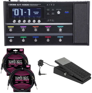 BOSS GT-1000 Guitar Effects Processor, Roland EV-5, (2) ErnieBall Cables Bundle BOSS GT-1000 Guitar Effects Processor, Roland EV-5, (2) ErnieBall Cables Bundle
