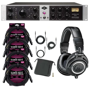 Universal Audio 6176 Vintage Tube Channel, (4) ErnieBall XLR 25FT, Audio Technica ATH-M50X Bundle Universal Audio 6176 Vintage Tube Channel, (4) ErnieBall XLR 25FT, Audio Technica ATH-M50X Bundle