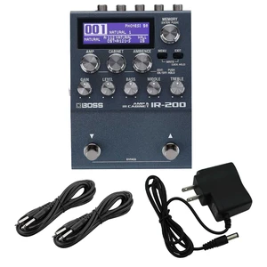 Boss IR-200 Amp and IR Cabinet Pedal, Power Supply 9V, (2) 1/4 Cables Bundle Boss IR-200 Amp and IR Cabinet Pedal, Power Supply 9V, (2) 1/4 Cables Bundle