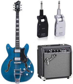 Hagstrom TREVIDLX-CLS Tremar Viking Electric Guitar- Cloudy Seas, Getaria 2.4GHZ Wireless Adapter, Fender Frontman 10G Amp Bundle Hagstrom TREVIDLX-CLS Tremar Viking Electric Guitar- Cloudy Seas, Getaria 2.4GHZ Wireless Adapter, Fender Frontman 10G Amp Bundle