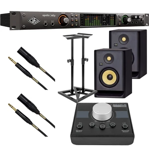 Universal Audio Apollo x8p Heritage Edition 16 x 22 Thunderbolt, (2) KRK RP5G4 Monitors, Monitor Stands, (2) Mogami XLR to 1/4, Mackie Big Knob Passive Bundle Universal Audio Apollo x8p Heritage Edition 16 x 22 Thunderbolt, (2) KRK RP5G4 Monitors, Monitor Stands, (2) Mogami XLR to 1/4, Mackie Big Knob Passive Bundle