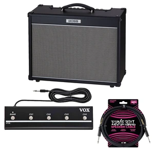 Boss NEXTONE Artist 80W Amplifier, VOX VFS5 Footswitch, Ernie Ball Guitar Cable PO607 Bundle Boss NEXTONE Artist 80W Amplifier, VOX VFS5 Footswitch, Ernie Ball Guitar Cable PO607 Bundle
