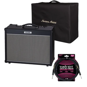 Boss NEXTONE Artist 80W Amplifier, Boss BAC-NEXA Amp Cover, Ernie Ball Guitar Cable PO6072 Bundle Boss NEXTONE Artist 80W Amplifier, Boss BAC-NEXA Amp Cover, Ernie Ball Guitar Cable PO6072 Bundle