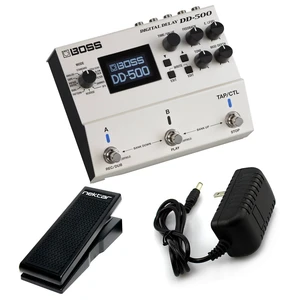BOSS DD-500 Digital Delay Pedal, 9V 1A Power Supply AC/DC, Nektar NX-P Pedal Bundle BOSS DD-500 Digital Delay Pedal, 9V 1A Power Supply AC/DC, Nektar NX-P Pedal Bundle