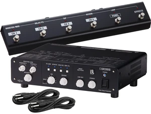 Boss WAZA Tube Amp Expander, Boss GA-FC GA Foot Controller, (2) 1/4 Cables Bundle Boss WAZA Tube Amp Expander, Boss GA-FC GA Foot Controller, (2) 1/4 Cables Bundle