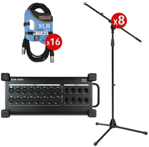Allen & Heath DX168 - (16) XLR to XLR - 8 Mic Stands Allen & Heath DX168 - (16) XLR to XLR - 8 Mic Stands