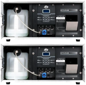 (2) American DJ Entourage 1500W Professional Faze Machine Built Into a Flight Case Bundle (2) American DJ Entourage 1500W Professional Faze Machine Built Into a Flight Case Bundle
