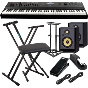 Kurzweil Forte 7 76-Key Stage Piano, (2) KRK RP5G4 Monitors, (2) Monitor Stands, Keyboad Stand, Bench, Nektar NX-P, Sustain Pedal (Included), (2) 1/4 Cables Bundle Kurzweil Forte 7 76-Key Stage Piano, (2) KRK RP5G4 Monitors, (2) Monitor Stands, Keyboad Stand, Bench, Nektar NX-P, Sustain Pedal (Included), (2) 1/4 Cables Bundle