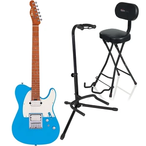 Charvel Pro-Mod So-Cal Style 2 24 HT HH Robins Egg Blue, Gator GFW-GTR-1000 Stand, Gator GFW-GTR-SEAT Bundle Charvel Pro-Mod So-Cal Style 2 24 HT HH Robins Egg Blue, Gator GFW-GTR-1000 Stand, Gator GFW-GTR-SEAT Bundle