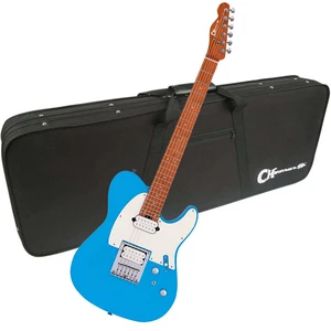 Charvel Pro-Mod So-Cal Style 2 24 HT HH Robins Egg Blue, Charvel Multi-Fit Hardshell Gig Bag Bundle Charvel Pro-Mod So-Cal Style 2 24 HT HH Robins Egg Blue, Charvel Multi-Fit Hardshell Gig Bag Bundle