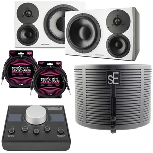 (2) Dynaudio LYD 48 - 3-Way Speakers (Left/Right - White), Mackie Big Knob Passive, (2) ErnieBall cables, sE Electronics RF-X Bundle (2) Dynaudio LYD 48 - 3-Way Speakers (Left/Right - White), Mackie Big Knob Passive, (2) ErnieBall cables, sE Electronics RF-X Bundle