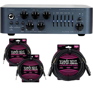 Darkglass Alpha-Omega 500 Amplifier Head, (2) ErnieBall 1/4 Cable, ErnieBall XLR 25FT Bundle Darkglass Alpha-Omega 500 Amplifier Head, (2) ErnieBall 1/4 Cable, ErnieBall XLR 25FT Bundle