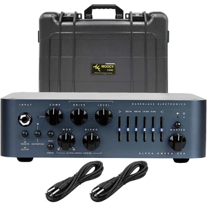 Darkglass Alpha-Omega 500 Amplifier Head, MOOCY Waterproof Case, (2) 1/4 Cables Bundle Darkglass Alpha-Omega 500 Amplifier Head, MOOCY Waterproof Case, (2) 1/4 Cables Bundle