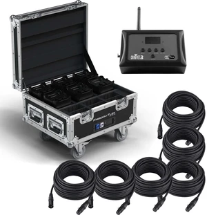 Chauvet DJ Freedom Flex H9 IP X6 Wash Lights with Rolling Case, Chauvet DJ D-Fi Hub, (6) DMX Cables 50ft Bundle Chauvet DJ Freedom Flex H9 IP X6 Wash Lights with Rolling Case, Chauvet DJ D-Fi Hub, (6) DMX Cables 50ft Bundle