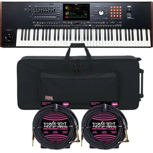 Korg Pa5X-76 76-Key Workstation, Gator GK-76 Case, (2) ErnieBall 1/4 Bundle Korg Pa5X-76 76-Key Workstation, Gator GK-76 Case, (2) ErnieBall 1/4 Bundle