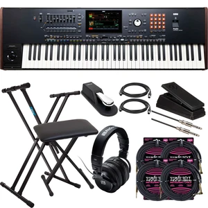 Korg Pa5X-76 76-Key Workstation, Presonus HD09, Keyboard Stand and Bench, Sustain Pedal, Moog EP-3, (2) Midi Cables, (4) ErnieBall 1/4 Cables Bundle Korg Pa5X-76 76-Key Workstation, Presonus HD09, Keyboard Stand and Bench, Sustain Pedal, Moog EP-3, (2) Midi Cables, (4) ErnieBall 1/4 Cables Bundle