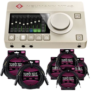 Neumann MT 48 USB-C Audio Interface, (2) ErnieBall XLR 25FT, (4) ErnieBall 1/4 Bundle Neumann MT 48 USB-C Audio Interface, (2) ErnieBall XLR 25FT, (4) ErnieBall 1/4 Bundle