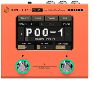 Hotone Ampero Mini (Orange) MP-50 Amp Modeler & Effects Processor Hotone Ampero Mini (Orange) MP-50 Amp Modeler & Effects Processor