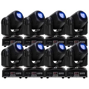 (8) Eliminator Stinger Spot 30 30W LED Mini Moving Head Bundle (8) Eliminator Stinger Spot 30 30W LED Mini Moving Head Bundle