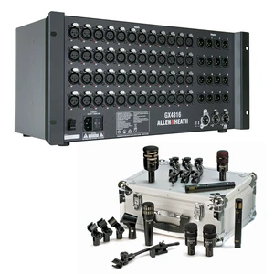 Allen & Heath GX4816 48x16 XLR In/Out Portable GX Expander with DX Sockets + Audix DP7 Drum Kit Allen & Heath GX4816 48x16 XLR In/Out Portable GX Expander with DX Sockets + Audix DP7 Drum Kit