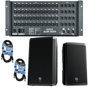 Allen & Heath GX4816 48x16 XLR In/Out Portable GX Expander with DX Sockets + (2) Electro-Voice ZLX-15P Powered Active PA Speakers NEW + (2) Cable Allen & Heath GX4816 48x16 XLR In/Out Portable GX Expander with DX Sockets + (2) Electro-Voice ZLX-15P Powered Active PA Speakers NEW + (2) Cable