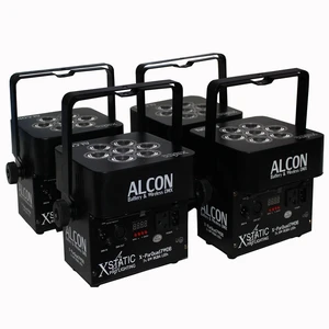 ProX X-PARQUAD7WDBx4 Alcon ParQuad Wireless and Battery Powered Light Fixture, Black (4-Pack) ProX X-PARQUAD7WDBx4 Alcon ParQuad Wireless and Battery Powered Light Fixture, Black (4-Pack)