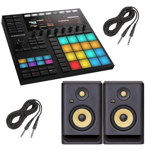 Native Instruments MASCHINE MK3 - Groove Production Studio (Black) + KRK Rokit 5 G4 Studio Monitor Speaker Bundle - Pair and Cables. Native Instruments MASCHINE MK3 - Groove Production Studio (Black) + KRK Rokit 5 G4 Studio Monitor Speaker Bundle - Pair and Cables.