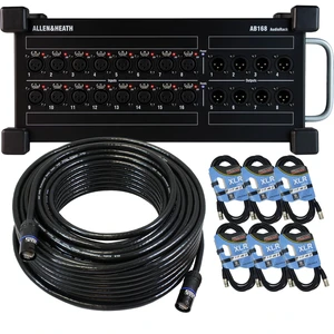 Allen & Heath AB168, GLS Audio 100-Feet Ethercon Cable, (6) XLR Cables Bundle Allen & Heath AB168, GLS Audio 100-Feet Ethercon Cable, (6) XLR Cables Bundle