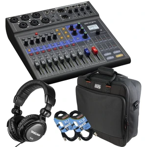 Zoom LiveTrak L-8 Portable Mixer, Gator Mixbag1515, (2) XLR Cables, TH02 Headphone Bundle Zoom LiveTrak L-8 Portable Mixer, Gator Mixbag1515, (2) XLR Cables, TH02 Headphone Bundle