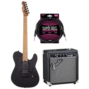 Charvel Pro-Mod So-Cal Style 2 24 HT (Satin Black), Ernie Ball Cable, Fender Frontman 10G Amp Bundle Charvel Pro-Mod So-Cal Style 2 24 HT (Satin Black), Ernie Ball Cable, Fender Frontman 10G Amp Bundle