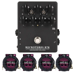 Darkglass Microtubes B7K V2 10th-anniversary, (4) 1/4 Ernie Ball Cables Bundle Darkglass Microtubes B7K V2 10th-anniversary, (4) 1/4 Ernie Ball Cables Bundle