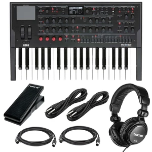 Korg Modwave Wavetable Synthesizer, Nektar NP-X, (2) 1/4 Cables, (2) Midi Cables, Tascam TH02 Bundle Korg Modwave Wavetable Synthesizer, Nektar NP-X, (2) 1/4 Cables, (2) Midi Cables, Tascam TH02 Bundle