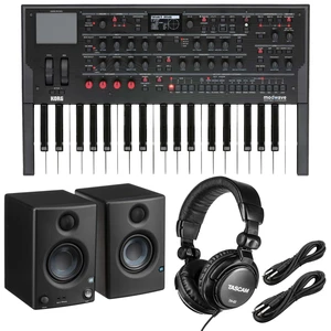 Korg Modwave Wavetable Synthesizer, Presonus Eris3.5, (2) 1/4 Cables, Tascam TH02 Bundle Korg Modwave Wavetable Synthesizer, Presonus Eris3.5, (2) 1/4 Cables, Tascam TH02 Bundle