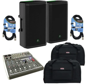 (2)Mackie Thrash212 12" 1300W Powered Speaker, (2) Gator Tote12 Bags, (2) XLR Cables, Soundtrack MX-1002U Bundle (2)Mackie Thrash212 12" 1300W Powered Speaker, (2) Gator Tote12 Bags, (2) XLR Cables, Soundtrack MX-1002U Bundle