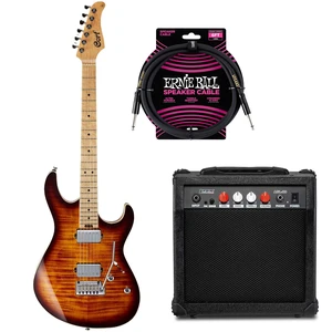Cort G290 Fat - Antique Violin Burst, LyxPro Electric Guitar Amp, ErnieBall Cable Bundle Cort G290 Fat - Antique Violin Burst, LyxPro Electric Guitar Amp, ErnieBall Cable Bundle