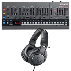 Roland Boutique JX-08 Synthesizer Module, Audio Technica ATH-M20X Bundle Roland Boutique JX-08 Synthesizer Module, Audio Technica ATH-M20X Bundle