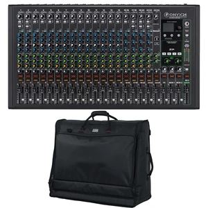 Mackie Onyx24 24-channel Analog Mixer, Gator G-MIXERBAG-2621 Bag Bundle Mackie Onyx24 24-channel Analog Mixer, Gator G-MIXERBAG-2621 Bag Bundle