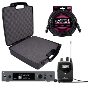 Sennheiser ew IEM G4 Wireless Monitor, CASEMATIX Case, ErnieBall XLR Bundle Sennheiser ew IEM G4 Wireless Monitor, CASEMATIX Case, ErnieBall XLR Bundle