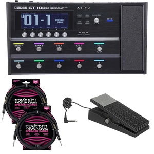 BOSS GT-1000 Guitar Effects Processor, Roland EV-5, (2) ErnieBall Cables Bundle BOSS GT-1000 Guitar Effects Processor, Roland EV-5, (2) ErnieBall Cables Bundle
